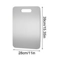 thumbnail image 3 of JASKFLY Cutting Board Food Grade Stainless Steel Cutting Board 1.5mm Thick Kitchen, 3 of 7