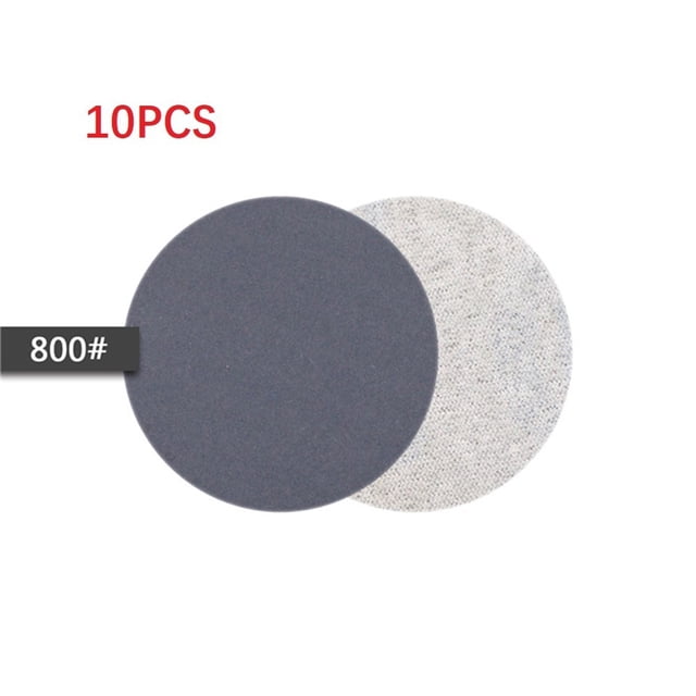 10Pcs 3 Inch Silicon Carbide Sanding Discs Wet/Dry Sanding Sandpaper 240-10000# 800#