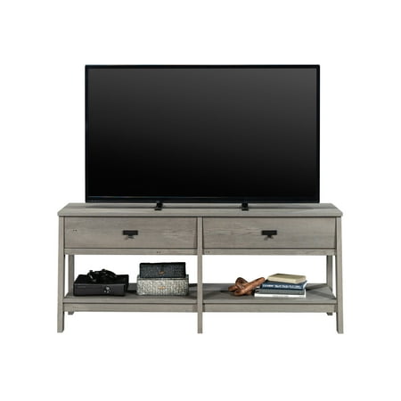 Sauder - Trestle 60" TV Credenza-Mystic Oak - Mystic Oak