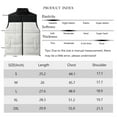 thumbnail image 5 of Vcansion Men's Puffer Vest Sleeveless Outwear with Pockets Beige L, 5 of 5