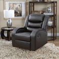 thumbnail image 2 of MAYEERTY Power Recliner Sofa, Breathable Leather Reclining Chair for Small Spaces Living Room, Black, 2 of 9