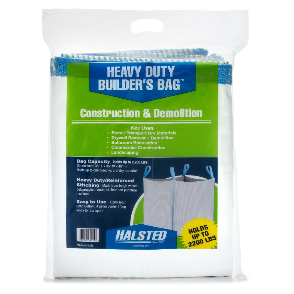 HALSTED Heavy Duty Builder's Bag 200 gal Construction and Demolition