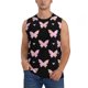 thumbnail image 1 of Fotbe Gradient Butterfly Men's Camiseta sin Mangas Estampada para Hombres, Playera Casual para Gimnasio, Entrenamiento, Playa-3X-Large, 1 of 7