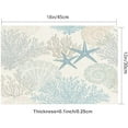 thumbnail image 3 of Beach Coral Placemats Set of 4 Coastal Placemats Heat Resistant Non-Slip Dining Placemats Washable Table Mats for Home Kitchen Décor, 3 of 6