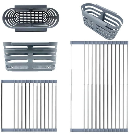 

Zlekejiko Drains etsilica gel Retractable Home Kitchen Cleaning Vegetables