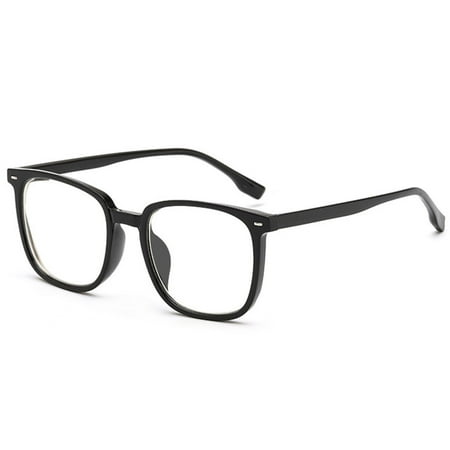 

Personality Larg Glasses Filter UV Rays Glare HD Lens Spectacles for Everyday Daily Wearing 100 Bright Black