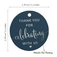 thumbnail image 6 of Inkdotpot Pack Of 100 Thank You Celebrating With Us Bridal Shower-Baby Shower-Retirement-Wedding-Birthday Favor Paper Tags Craft Real Silver Foil Hang Tags, 6 of 6