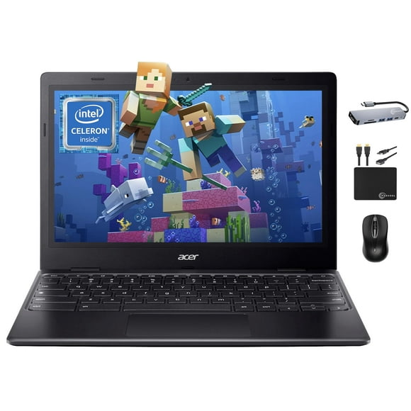 Acer 311 Chromebook Laptop for 2025 Student Business, Dual-Core Intel N4500 Processor,11.6" HD Display, 4GB RAM, 192GB (64GB eMMC+128GB Card), Webcam WiFi, Long Battery,