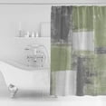 thumbnail image 2 of Sage Green Shower Curtain Lightweight Abstract Green Shower Curtains with Hooks, Sage Green and Grey Oil Painting Waterproof Bath Curtain for Bathroom,Green Ombre Bathtub Decor 72 X 84 Inch, 2 of 6