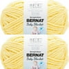 Spinrite Bernat Baby Blanket Big Ball Yarn - Buttercup, 1 Pack of 2 Piece
