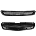 thumbnail image 4 of Front Hood Grille Grill Air Flow Intake Mesh Fit for Honda Civic 9698 JDM TypeR Style, 4 of 5