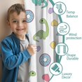 thumbnail image 3 of Blackout Kids Curtains,Colorful Cartoon Dinosaurs Sweets Pattern Childrens Insulated Curtains Set Of 2,Bedroom Essentials,Toddler Room Decor 42"x54", 3 of 5