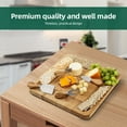 thumbnail image 3 of Charcuterie Boards Gift Set with 4 Cheese Knives Large Square, 3 of 8