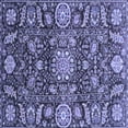 thumbnail image 1 of Ahgly Company Machine Washable Indoor Square Oriental Blue Traditional Area Rugs, 7' Square, 1 of 4