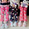 thumbnail image 2 of 2024 Nueva ropa de dormir de Sanrio Hellokitty para mujer Otoño e invierno Franela de terciopelo grueso Dibujos animados Invierno Ropa de hogar al aire libre S, 2 of 5