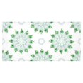 thumbnail image 3 of MYPOP Colorful Peacock Feather Cotton Linen Tablecloth Sets 60x120 Inches - Beautiful Green White Animal Peacock Pattern Desk Sofa Table Cloth Cover for Wedding Party Decor, 3 of 6