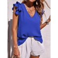 thumbnail image 4 of Camisas Informales Elegantes para Mujer, Blusas de Trabajo Sin Mangas con Cuello en V, Blusas Informales de Negocios para Verano 2025 Albaricoque L, 4 of 9