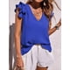 thumbnail image 4 of Camisas Informales Elegantes para Mujer, Blusas de Trabajo Sin Mangas con Cuello en V, Blusas Informales de Negocios para Verano 2025 Albaricoque L, 4 of 9