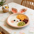 thumbnail image 4 of Kids Easter Bunny 3-Compartment Feeding Plate - Balanced Food Sections, Festive Design, Perfect for Toddler Meals, Baby Weaning, and Family Use, 4 of 5