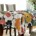 thumbnail image 5 of Yayeee Tablecloths 54" x 54" Rectangle Wrinkle Resistant Party Table Cover, Black Flowers Pattern, 5 of 8