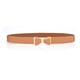 thumbnail image 1 of Vestido de moda Cinturón Elástico Universal estrecho Bowknot Correas de cuero con hebillas Adornos Día de San Valentín Cinturones para mujer Vestidos Marrón Advancent AP008758-04, 1 of 6