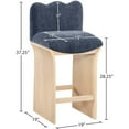 thumbnail image 6 of Meridina Furniture Shaw Navy Chenille Fabric Upholstered Counter Stool, 6 of 10