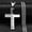 Silver 50CM, variant on Titanium Steel Two Colors Cross Pendant Stainless Steel Necklace