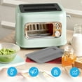 thumbnail image 5 of Toaster Cover, 1 Pcs Silicone 2 Slice Toaster Lid Toaster Appliances Top Cover Bread Maker Dust Cover Sandwich Machine Part Accessories (Gray), 5 of 6