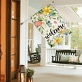 thumbnail image 4 of Spring Flowers House Flag 28 x 40 Inch Double Sided, Seasonal Welcome Yard Outdoor Flag, 4 of 7
