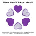 thumbnail image 4 of Uxcell Heart Shaped Iron on Patches Embroidered Iron On Transfer Patches for Clothing Repair Purple 30PCS 1.57"x1.37", 4 of 6