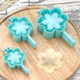 thumbnail image 2 of 3 Pcs Flower Shaped Ravioli Dumpling Meat Pierogi Press Double Mould - Pie Dough Pastry Press Wrapper Cutter Mold Tool Accessories For Home Kitchen Co, 2 of 2