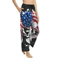 thumbnail image 2 of Junzan Largemouth Bass Fish In Usa Women'S Pajama Pants Drawstring Comfy Sleep Bottoms With Pockets, 2 of 9