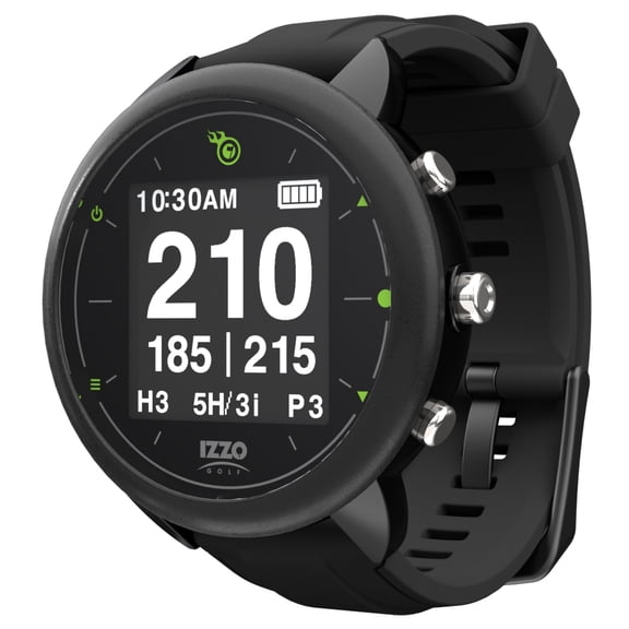 Izzo Golf Swami Watch Black GPS/Range Finders New