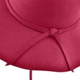 thumbnail image 4 of Riforla British Retro Woolen Dome Autumn and Winter Large Brimmed Sun Hat Summer Hats Red, 4 of 5