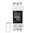 thumbnail image 1 of Tignapoo Disjoncteur Intelligent Compatible WiFi avec Écran LCD - Surveillance à Distance de la Tension, du Courant, de la Puissance, de la Consommation d'Énergie, de la Fréquence et du Facteur de Puissance - Support sur Rail DIN - 85-265V, 63A - Application Mobile, 1 of 6