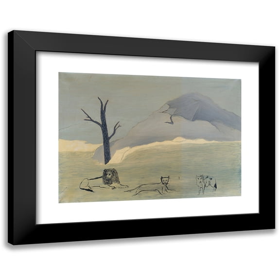 Horace Pippin 14x11 Black Modern Framed Museum Art Print Titled - Holy Mountain IV (1946)