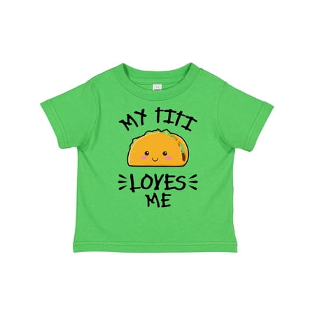 

Inktastic My Titi Loves Me with Taco Illustration Gift Toddler Boy or Toddler Girl T-Shirt