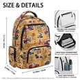 thumbnail image 6 of HUIACONG Construction Truck Print School Backpack for Kids Boys Age 5-16 Spacious Water Repellent Bookbag with Adjustable Padded Straps Multi Pocket Durable School Bag for Travel Daily Use, 6 of 7