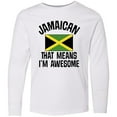 thumbnail image 3 of Inktastic Jamaica Awesome Jamaican Long Sleeve Youth T-Shirt, 3 of 5