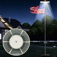 thumbnail image 1 of Solar Flag Pole Light Auto On/Off Solar Flag Night Light 48/136 LED Ultra Bright Solar Flag Light IP65 Waterproof Weatherproof Solar LED Light 2200mah/2500mah Flag Pole Light for Most Fla, 1 of 10