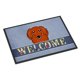 thumbnail image 1 of "Caroline's Treasures BB1400MAT Alfombrilla de bienvenida para interior o exterior de perro salchicha rojo de pelo largo, 18 x 27", multicolor " Caroline's Treasures BB1400MAT, 1 of 1