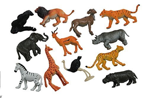 Animals Figure,54 Piece Mini Jungle Animals Toys Set With Gift Box,Zoo World Rea