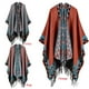 thumbnail image 5 of Boho Mujer Tejido Poncho Falso Falso Cachemira Geométrica Patrón Tassel Oversized Caliente Cuel CACAGOO Poncho de chal de mujer, 5 of 7