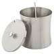 thumbnail image 5 of Azucarero de acero inoxidable para tarro de condimento, bote de condimento para sal y pimienta con cuchara de tapa, tarro de condimento seguro y resistente de 400 ml con fondo, 5 of 7