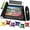 Black 2000, variant on Gourbette Jigsaw Puzzle Roll Up Mat with 6 Sorting Trays and Velcro Straps, Black, 2000 Pieces
