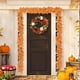 thumbnail image 4 of Guirnalda de Hojas Artificiales para Halloween y Acción de Gracias, 2 Piezas de Ratán con Hojas de Arce y Calabaza Naranja, Decoración para Fiestas En Interiores y Chimeneas, 175 Cm, Material Durader, 4 of 6