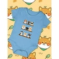 thumbnail image 3 of Cute Dogs On Shelves Bodysuit Infant -Image by Shutterstock,  12 Months, 3 of 4