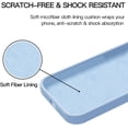 thumbnail image 5 of iPhone 12 Case, iPhone 12 Pro Case Liquid Silicone Gel Rubber Slim Soft Anti-Scratch Microfiber Lining Full Body Shockproof Protective Phone Cover for iPhone 12/12 Pro 6.1", Light Blue, 5 of 15