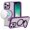 Purple, variant on For iPhone 16 PRO MAX Case Metallic Magnetic Circle Ring Stand + Tempered Glass