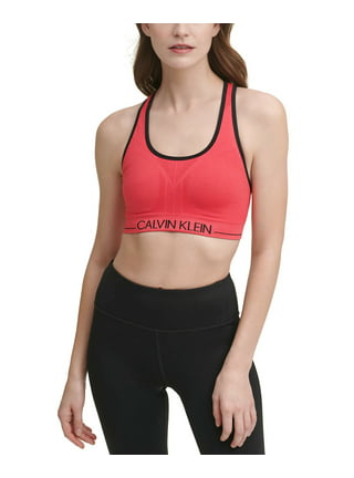Calvin Klein Performance Women's Seamless Workout Top Sports Bra, Moonrock,  X-Large